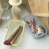 Metal Storage Basket Desktop Sundries Organizer Make Up Sorting Holder Stationerry Pocards Case Office Home Supplies