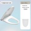 Intelligent Heated Toilet Seat with Automatic Flushing and Night Light - Fits U & V-Shaped Toilets