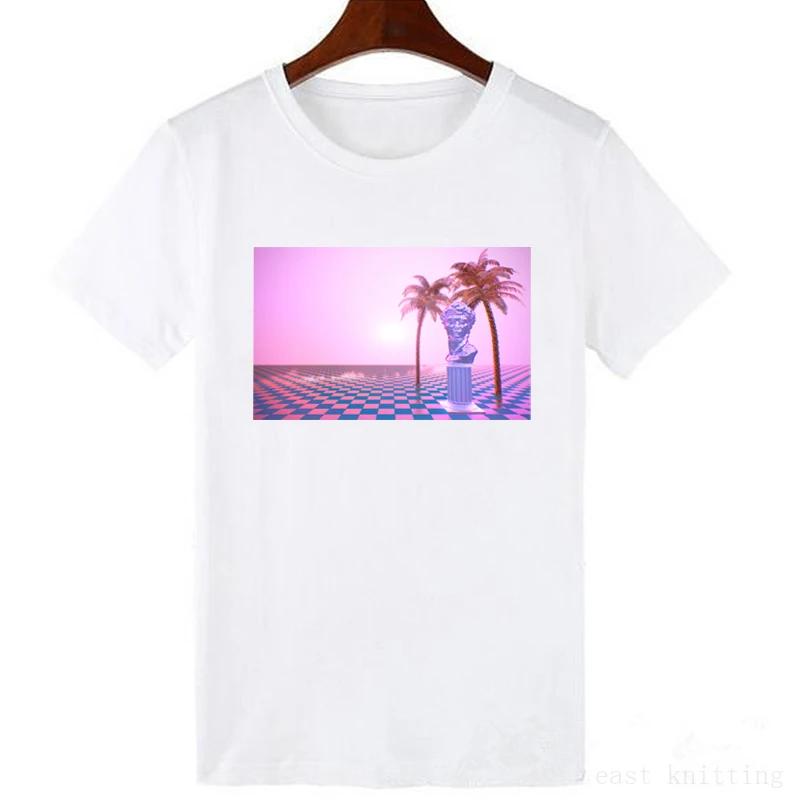 Neuestes Mode David Michelangelo Bedrucktes Grafik-T-Shirt Statue Kaugummi kauend Mode-Print Lustiges Harajuku-T-Shirt