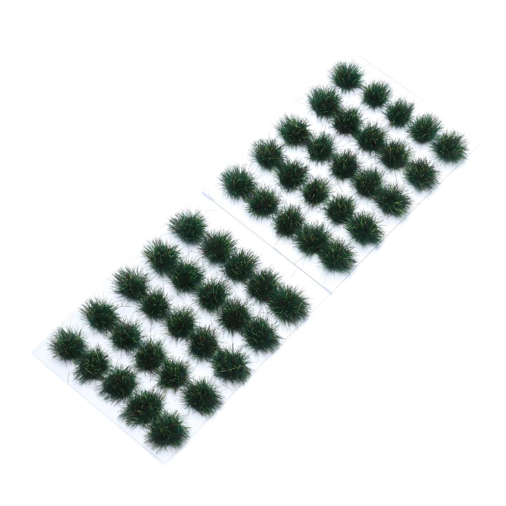 Micro Landscape Artificial Grass Tufts Miniature Grass Bushes Plant Cluster Simulation Model