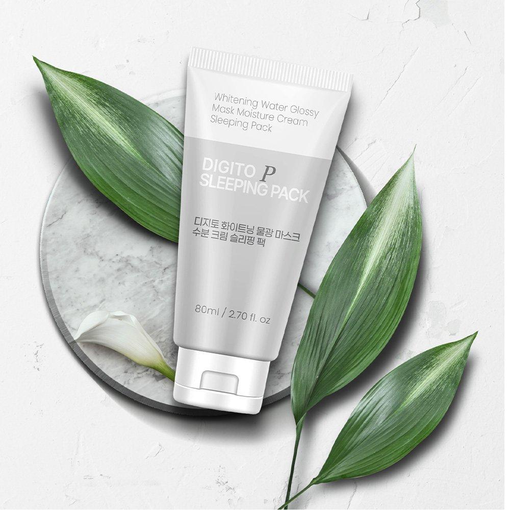 Digito Aufhellende Schlafmaske Water Glow Maske Schlafmaske Feuchtigkeitsspendende Cica Beruhigende Pflege