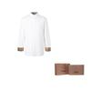 Burberry Slim Fit Monogram Motif Stretch Cotton Poplin Shirt 'White' 80323081