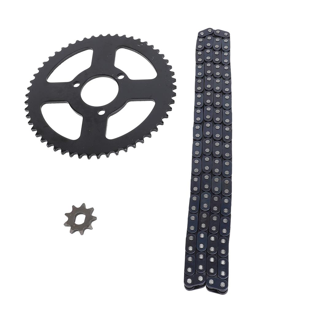 T8F Front and Rear Sprocket and Chain Kit Steel 9T 10MM Front 54T 35MM Rear Sprocket 120 Drive