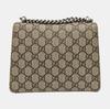 [Pre-Owned] Dionysus Textured Tiger Head Spur Buckle Logo Print Canvas And Suede Chain Shoulder Bag - Good #XO9T30