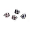 Fashion Men's and Women's Earrings Lucky Luck Square Diamond Earrings High-end Sense Versatile Stud Earrings Simple