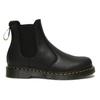 Dr. Martens 2976 Leather Round Toe Slip-On Ankle Chelsea Boots Unisex boots Charcoal-Black 27142001