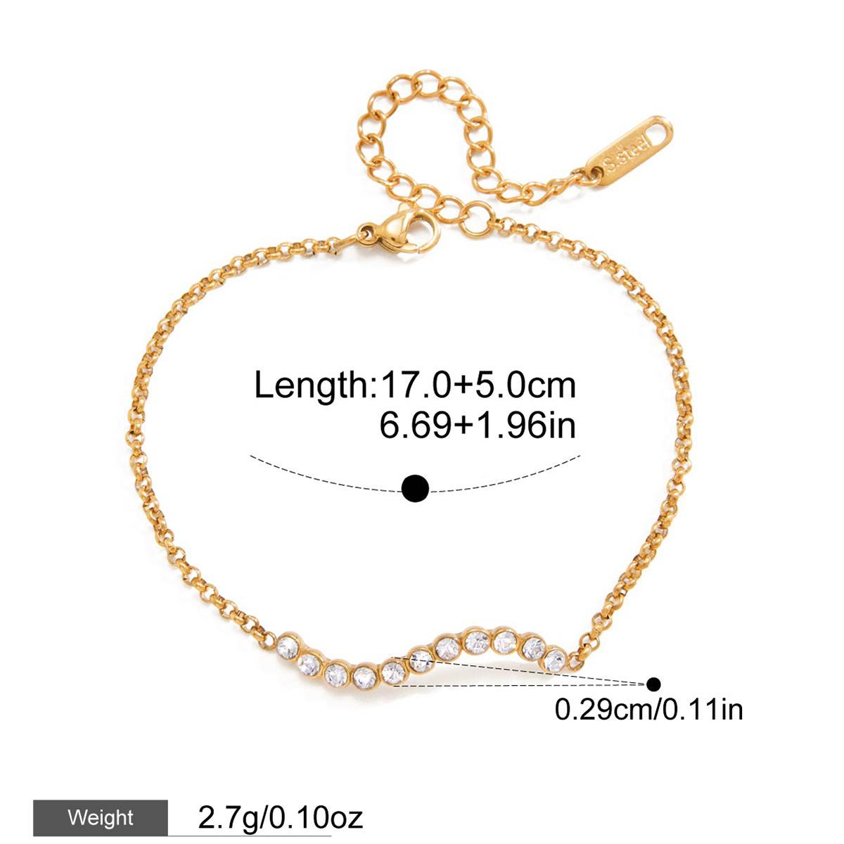 Yori Fashion Stainless Steel Openwork Heart Bracelet 18k Gold Plated Waterproof Jewelry For Women Charm Fashion