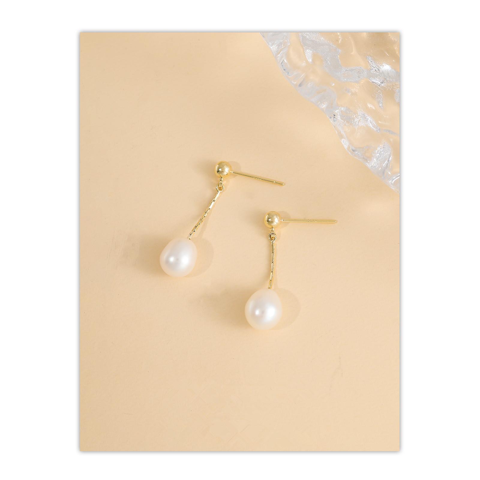 S natural freshwater pearl earrings temperament mosquito coil disc ear clips niche pearl earrings