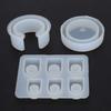 3pcs White Silicone Mold Multiple Sizes Ring Silicone Mold Resin Silicone Mold  DIY Handmade