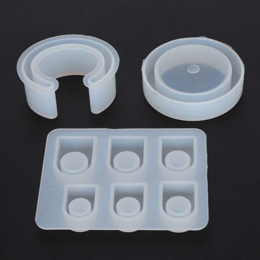 3pcs White Silicone Mold Multiple Sizes Ring Silicone Mold Resin Silicone Mold  DIY Handmade