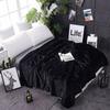 Skin-friendly Flannel Blanket Solid Color Bed Sheet Sofa Blanket Summer Sleep Blanket  Bedroom