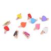 20 mini pinzas de madera con forma de corazón para fotos, decoración de bodas y habitaciones