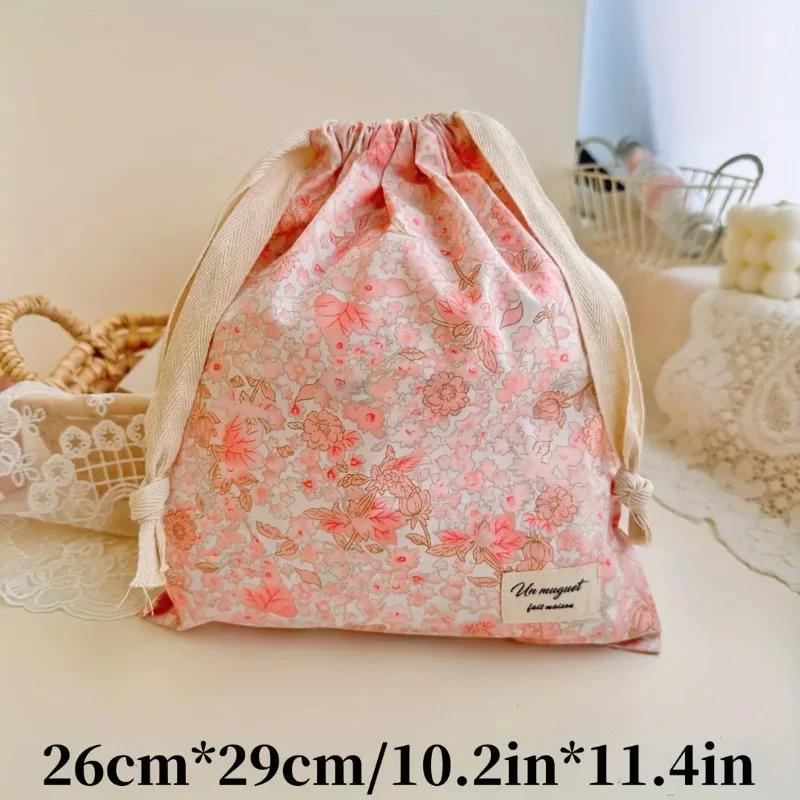 2025 New Embroidery Bow Drawstring Bag, Multi-purpose Storage Box, Portable Travel and Home Dust Bag, Mom and Diaper Bag YUZI