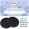 Wisdompro Car Non-Slip Coasters for Drink Holders, Vinyl Cup Mats, Anti-Slip, Anti-Vibration, Round, 70mm Diameter, Pack of 4, Black