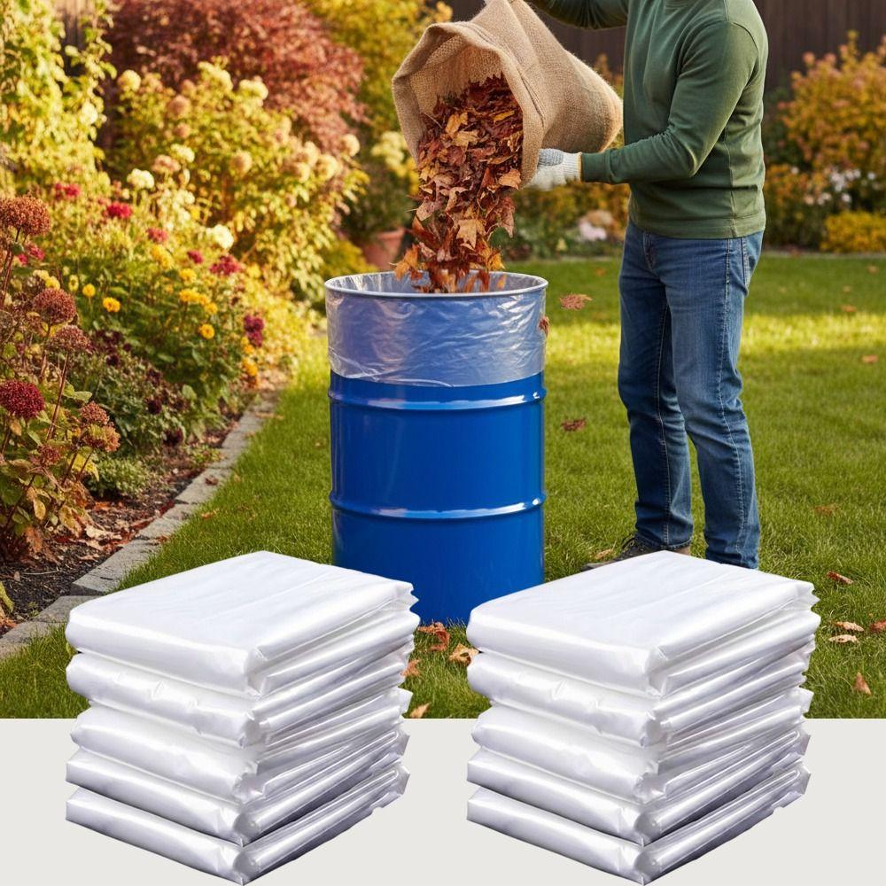 10pcs PE Large Bucket Liner Bags Thickened Grains Storage Bag Household Organization Industrial