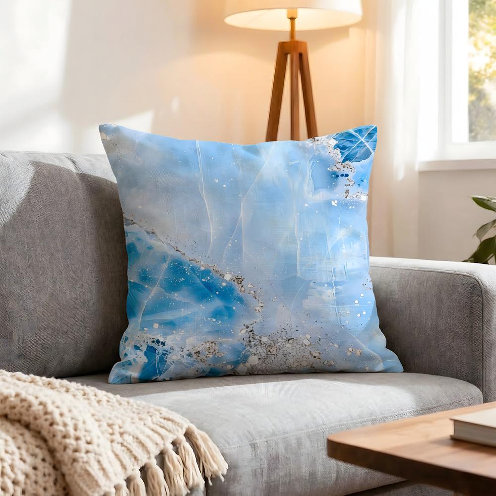 Pattern Simple White Marble Cushion Cover 1Pcs Decorative Covers Soft Cushion Case For Sofa Couch Decor 40X40 45X45 Pillowcases