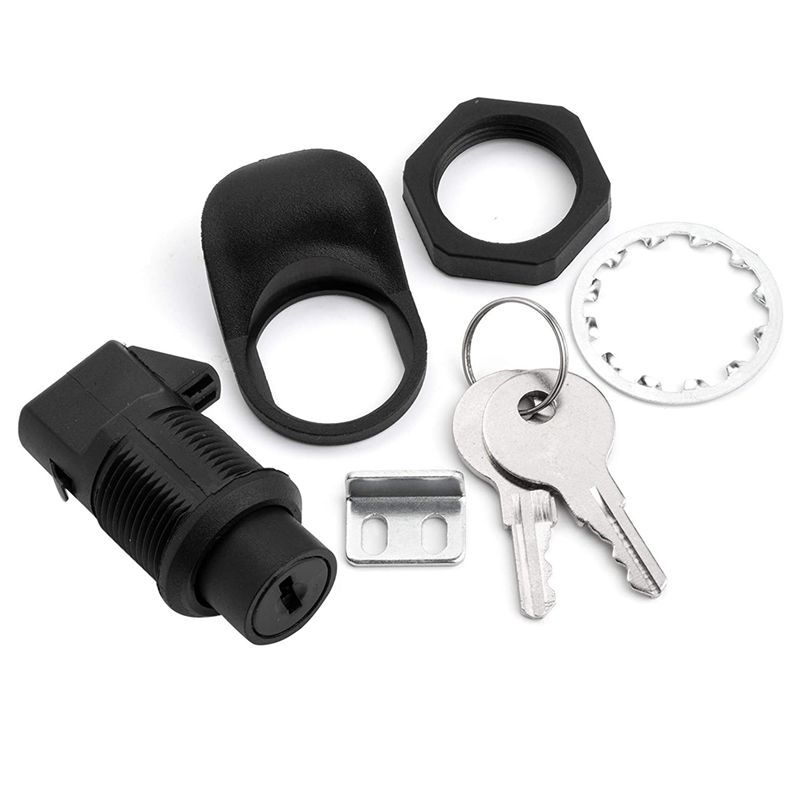 3 Set Locking Push Button Latch For Marine Boat Radio Box, Tool Box, Electronic Box, Motorcycle Glove Box Lock.-N29R