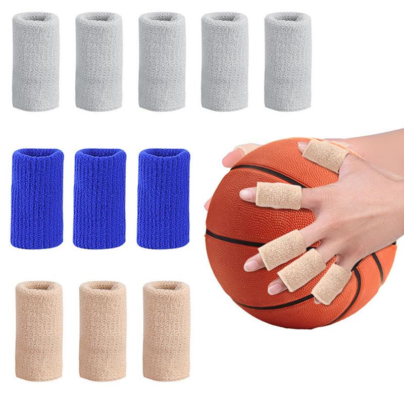 Buy 10Pcs Elastic Sports Finger Sleeves Arthritis Support Finger