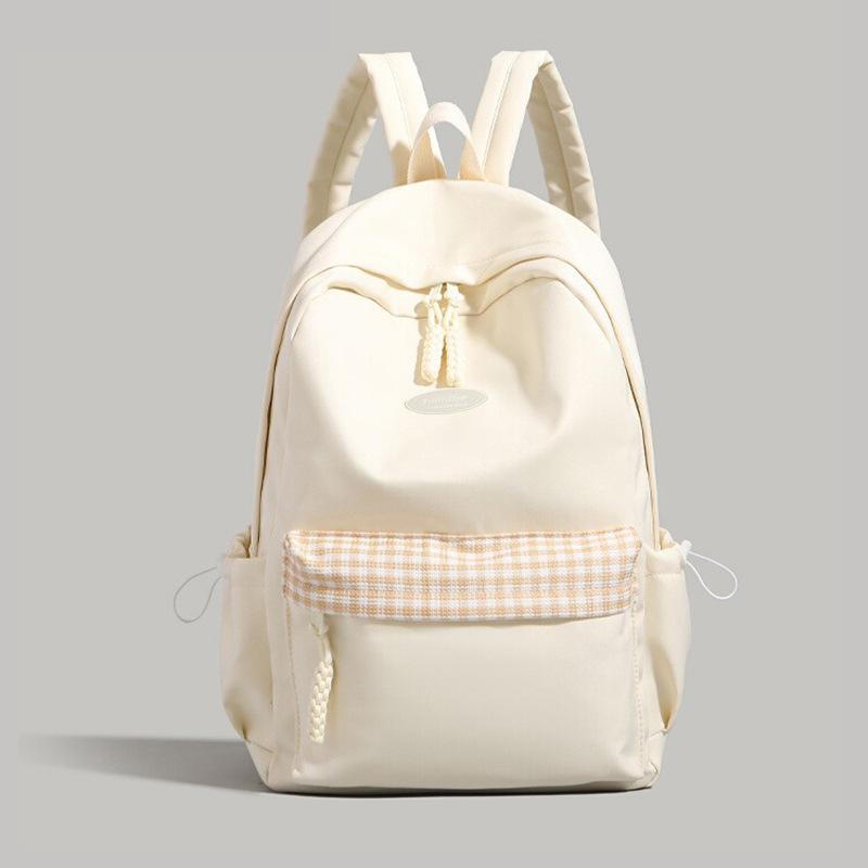 School Bag Female Japanese Ins Lazy Wind Mini Backpack Small Fresh Plaid Student Shopping Commuting Small Backpack