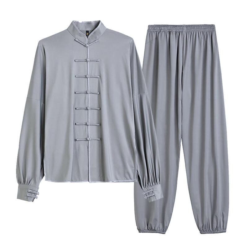 Unisex Tai Chi oblek z mléčného hedvábí - Jaro/Léto Ledové hedvábné tréninkové oblečení