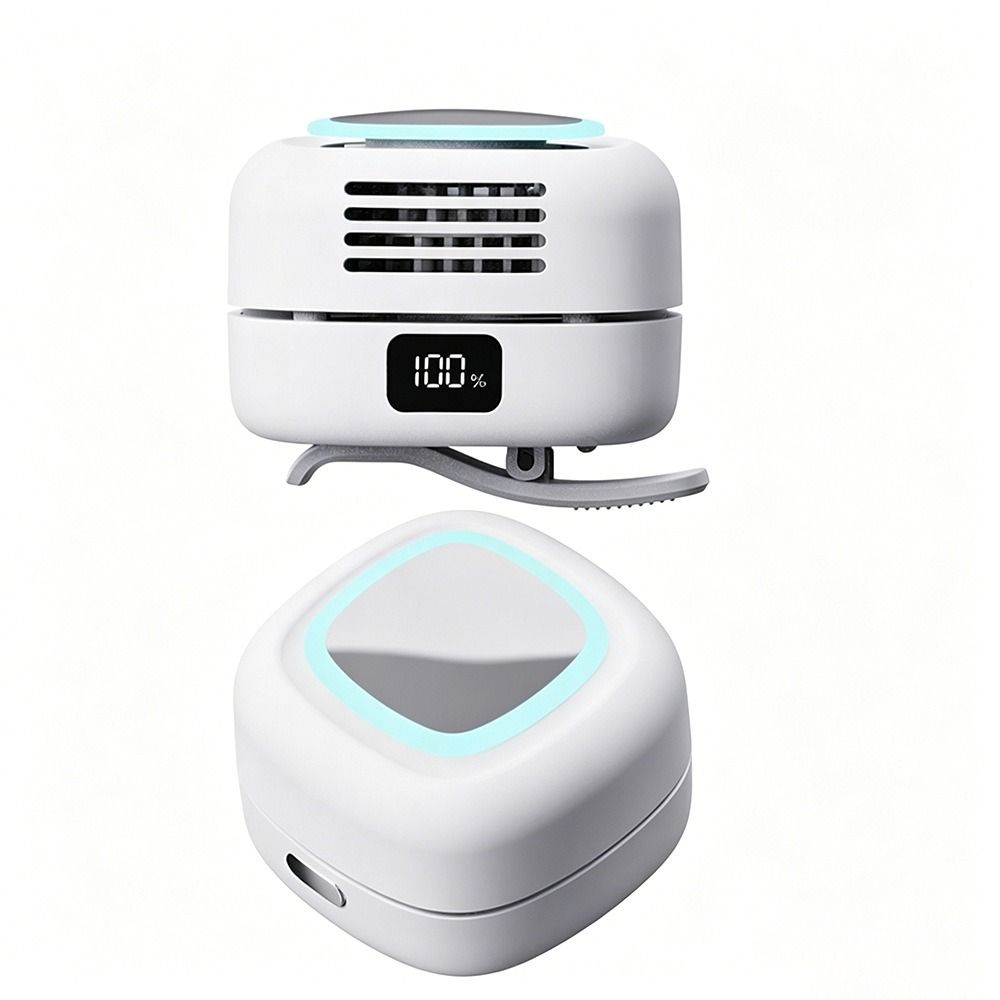 New with Light Silent Mini Bladeless Electric Fan 3 Speeds Long-Lasting Suspended Waist Fan USB Rechargeable Wearable Pocket Fan