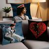American Singer C-Conan G-Gray  Pillow Case Office Cushions Suitable For Sofa Car Bedroom Decorative Cushion Cover