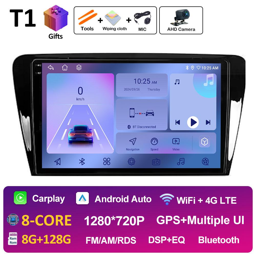 Sistem Inteligent DSP Stereo Pentru Skoda Octavia 3 A7 2013 2014 2015 2016 2017 2018 Player Video Radio Multimedia Auto Ecran QLED IPS