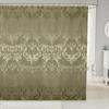 Vintage Boho Damask Floral Bathroom Curtain,Bohemian Exotic Goth Shower Curtain Victorian Baroque Flower Shower Bathtub Decor