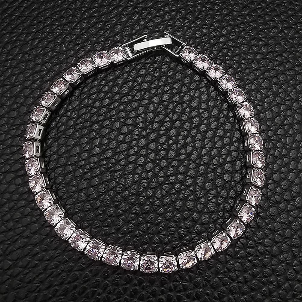 Bracciale Tennis Hip-Hop Zirconi Multicolore - Senza Sbiadire, Design Full Diamond