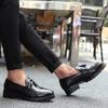 New Men's Shoes Fashion Crocodile Pattern Fringed Leather Shoes British Style Business Dress Casual Shoes Overalls Small Leather Shoes
