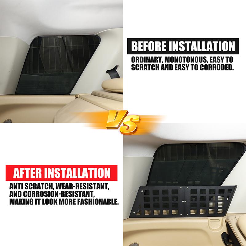Car Trunk Side Window Storage Fence Storage Shelf Organizer Rack Hanging Bracket For Land Rover Freelander 2 2007-2015