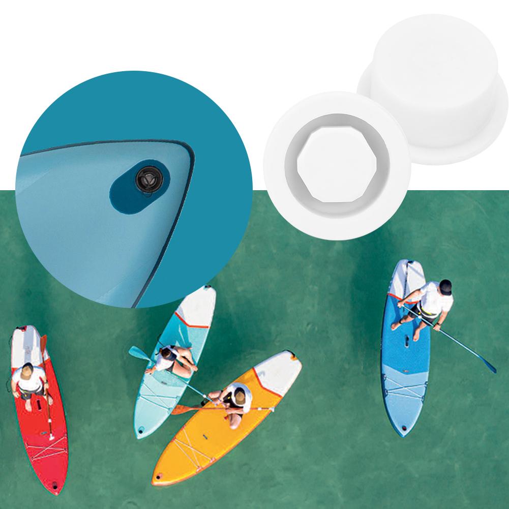 2Pcs PVC Surfboard Paddle Board Vent Hole Automatic Breathing Waterproof Accessorywhite