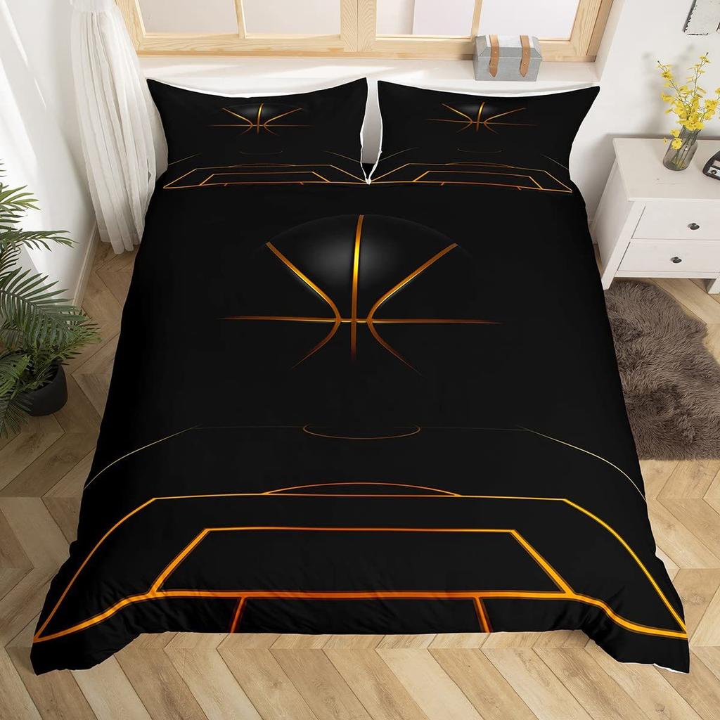 Basketball quilt cover bedding sports theme 3D digital printing three or four-piece set