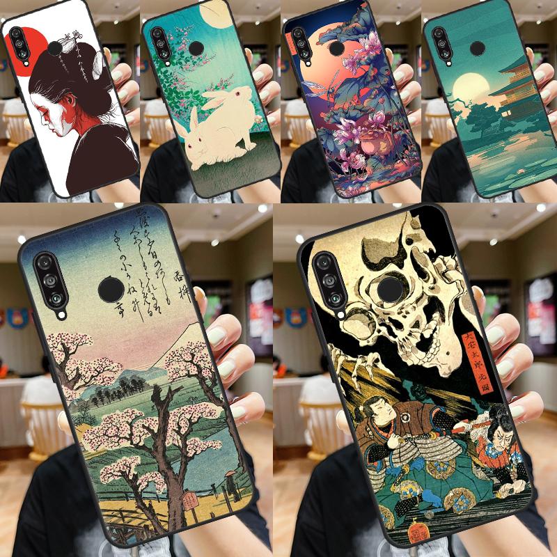 Japanese Style Art Japan For Huawei Nova 3i 7i 8i 11i Y60 Y70 Y90 Y61 Y91 Nova 11 9 10 SE P30 Pro P20 P40 Lite Case