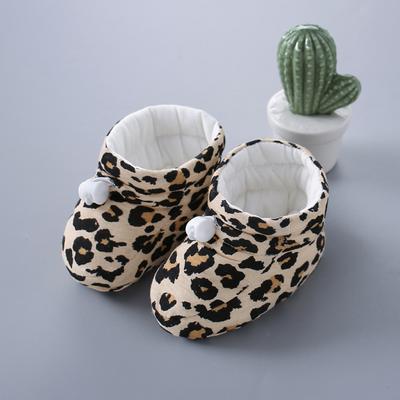 Baby Soft Sole Shoes Warm Plush Lined Cotton Socks Infant Non Slip Indoor Outdoor Toddler Footwear for Winter