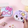 Cartoon Children Saving Box With Lock Coin Deposit Box Portable Cat Piggy Bank  Room