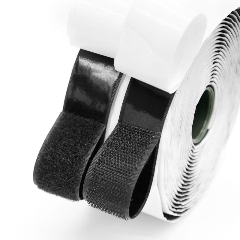 Strong Adhesive Double-Sided Magic Tape with Hook & Loop for Curtains, Screens, and Foot Pads