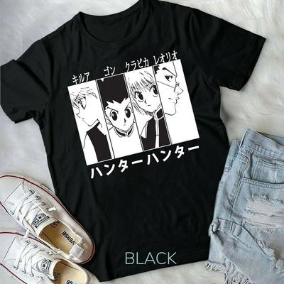 Hunter X Hunter, Gon Killua Leorio, Kurapika HXH, Anime, Manga, Camiseta unisex