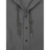 Spring and Summer Men's Hooded T-shirt Solid Color Cotton Linen Men's Casual Long Sleeved Top