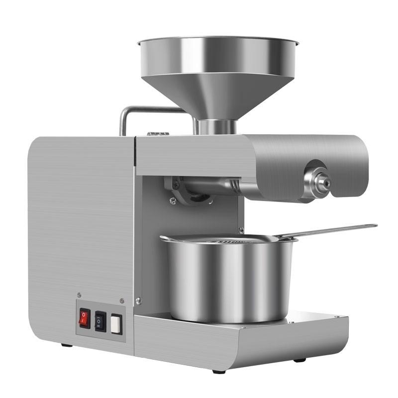 Automatic Hot And Cold Oil Press Peanut And Sesame Oil Press Machine Intelligent Stainless Steel Oil Presser 38*15*32cm