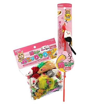 Marukan Katzenspielzeug ChuChu Schnurtyp Panikmaus Set Katze Katzenspielzeug Nyanta's 19+1