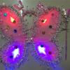 Kids Butterfly Wings Set LED Glowing Fairy Wing Butterfly Headband Tassel Wand Kit