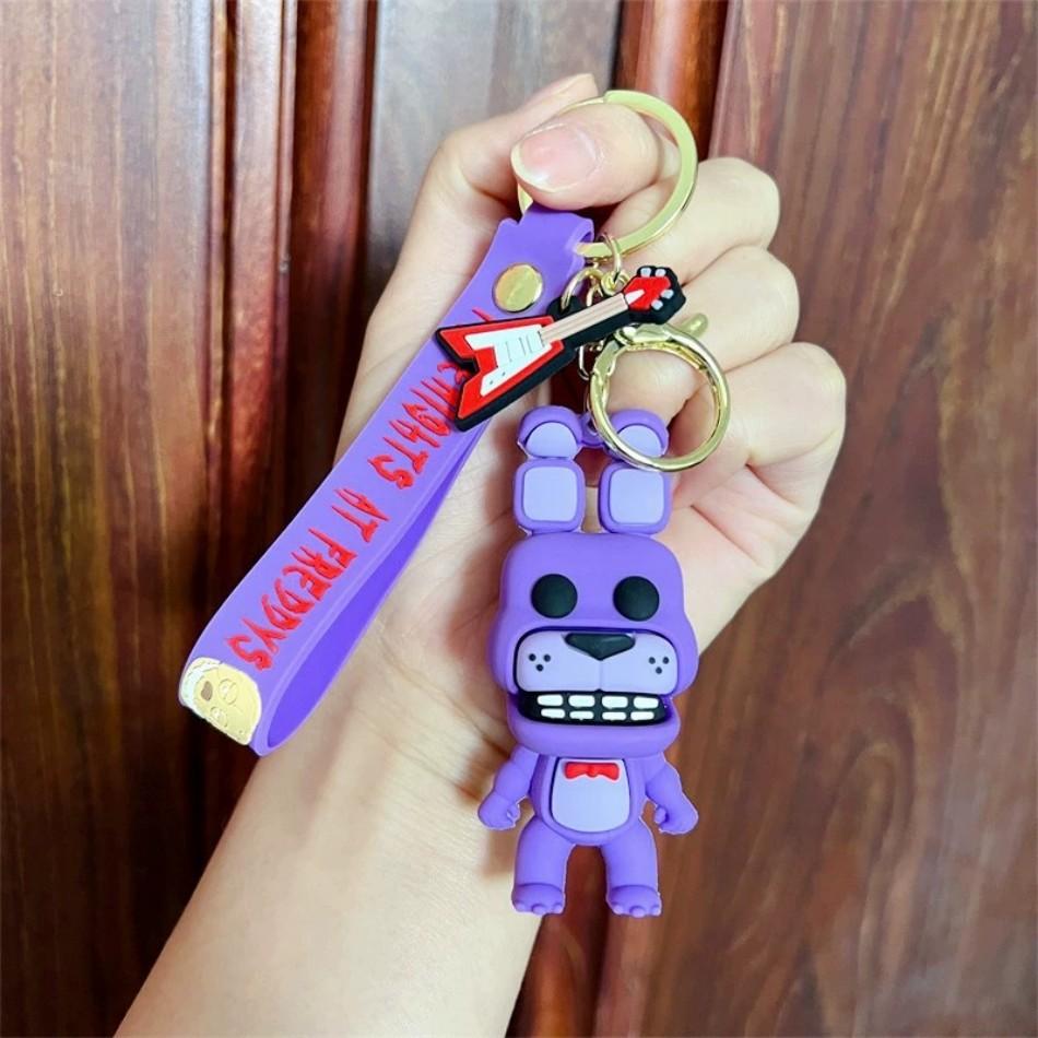 Cartoon-Spiel-Actionfigur FNAF Freddys Fazbear Bär Puppenmodell Spielzeug Fünf Nächte Freddy Schlüsselanhänger für Kinder Geburtstagsgeschenk