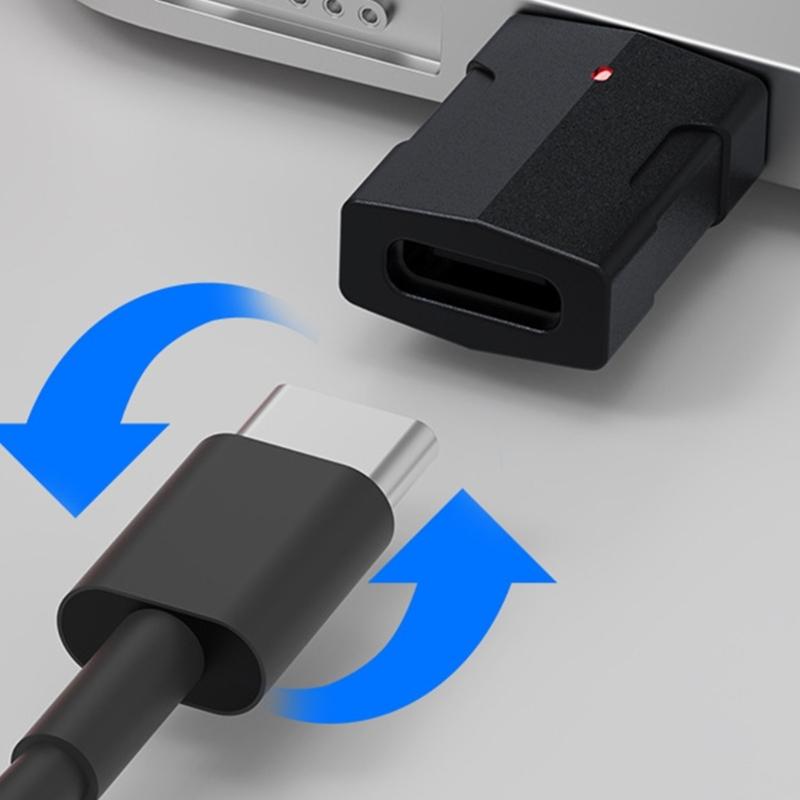 10Gbps USB to Type C Adapter OTG Conversion with LED Light Support Quick Charging for Laptops, Tablets, Hard Drive