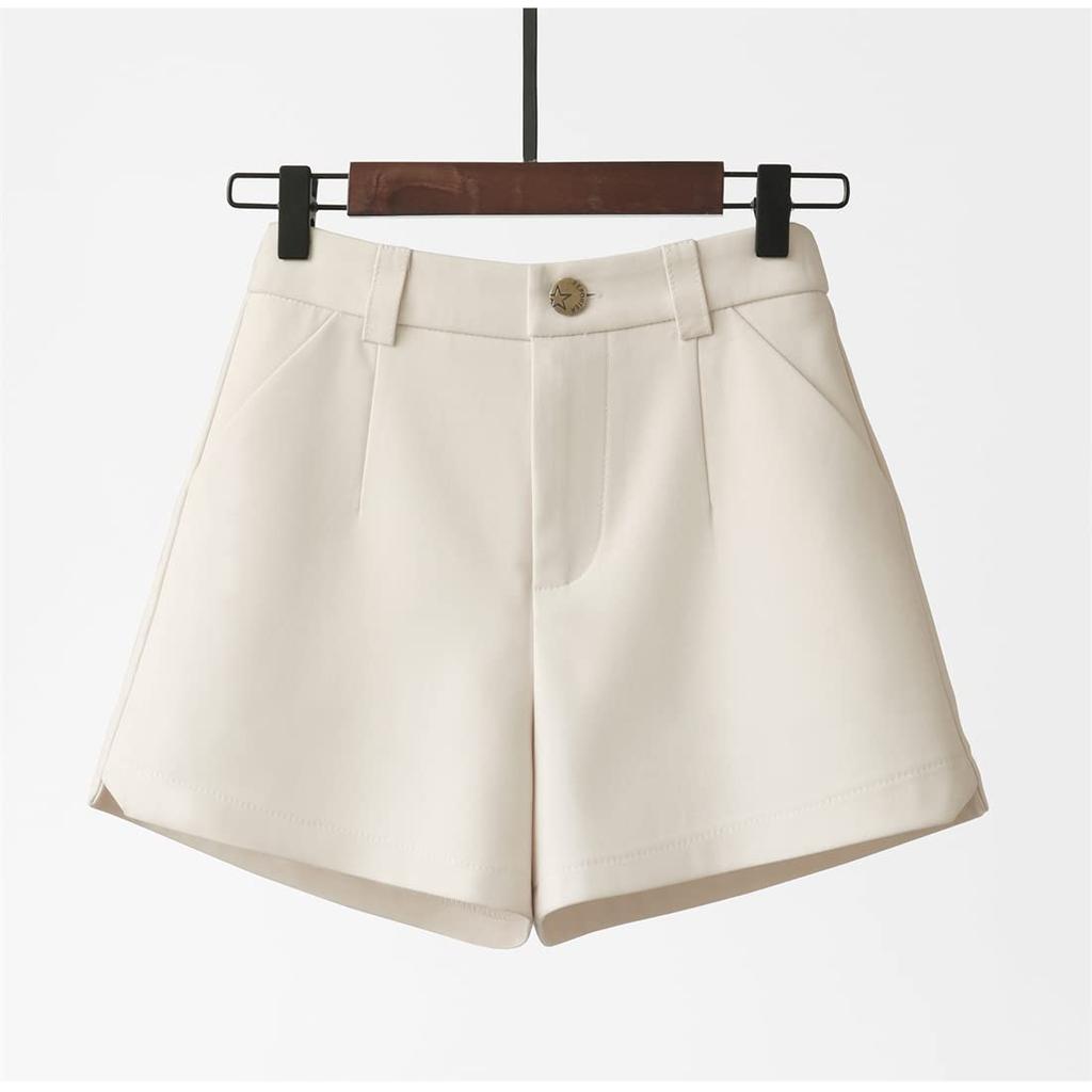 [YUANYUAN] Women's Shorts, Mini Shorts, Summer Mini Shorts, Shorts, Bottoms, Suit Pants, Wide Pants, Easy Pants, Straight Leg, Cute, Cool, Casual, Sim