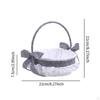 Wedding Flower Girl Basket Elegant Rustic with Handle Storage Home Decoration Bridesmaid