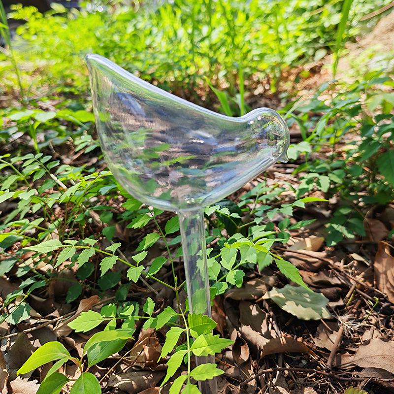 Automatic Bird-Shaped Glass Watering Device for Potted Plants - Ideal for Home & Travel Drip Feeder