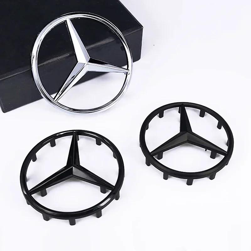 1ks 52mm 57mm Znak na volant auta Samolepka pro Mercedes Benz W204 W205 W212 W213 W221 W177 W246 GLA GLC CLA Třída A