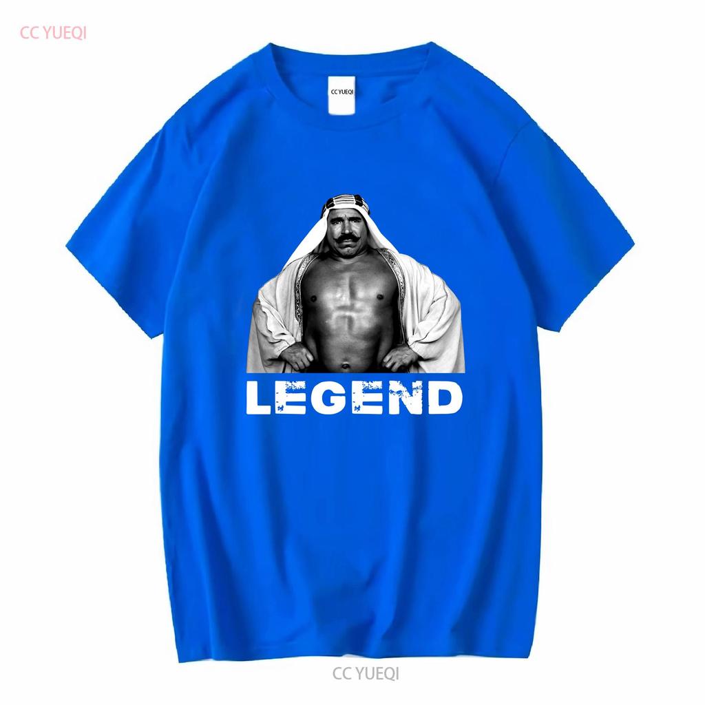 The Iron Sheik Legend Fan V2 T Shirt long or short sleeves vintage Washed Versatile Top For Everyday Wear fashion Comfortable