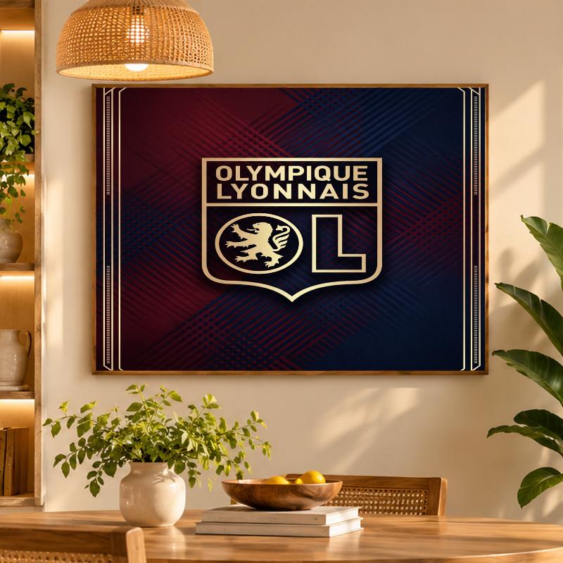 5D Diamond Painting Lyon FC DIY Full Drill Diamond Art Kit Home Decoration